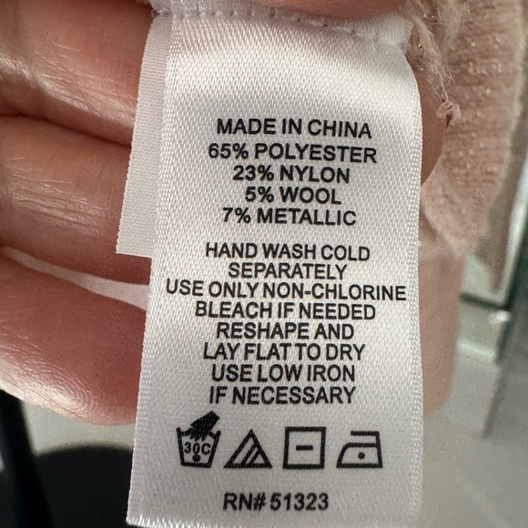 1. State Women's Cable Knit Sweater - Pink US M - Picture 6 of 9